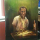 Illustration for article titled Painting of Tiger Woods Vomiting